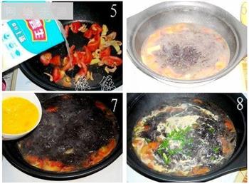 番茄紫菜蛋花汤的做法步骤5