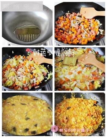 杂蔬咖喱焖饭的做法步骤2