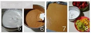巧克力水果蛋糕卷的做法步骤5