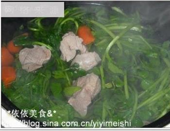 西洋菜蜜枣猪腱肉汤的做法图解4
