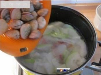 冬瓜火腿蛤蜊汤的做法图解6