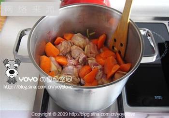 紫土豆烩鸡块的做法步骤3