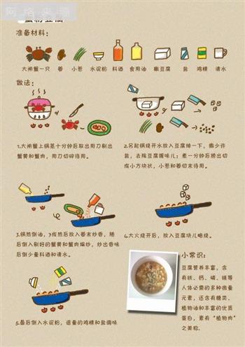 蟹粉豆腐的做法步骤1