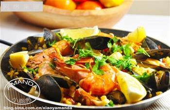 西班牙海鲜饭 Seafood Paella的做法步骤10