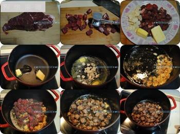 蒜香黑椒牛肉粒的做法步骤1