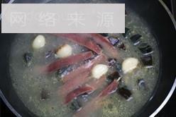 上汤金针菇北极虾的做法图解4