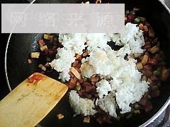 烤肉酱蘑菇火腿焗饭的做法步骤7