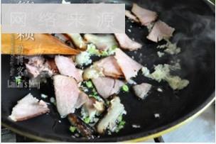 腊肉炒红菜苔的做法步骤5