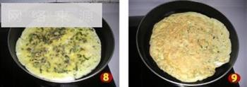 香椿芽鸡蛋饼的做法步骤5