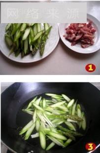 芦笋肉丝炒面的做法步骤2