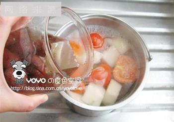 杨梅梨子番茄红薯汤的做法图解4