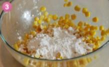 香甜炼乳玉米烙的做法步骤3