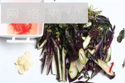 清炒红菜苔的做法图解1