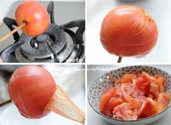 金针番茄疙瘩汤的做法步骤2