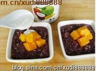 椰浆芒果紫米粥的做法步骤6