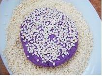 香煎芝麻紫薯饼的做法图解3