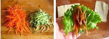 生菜豆皮卷的做法步骤2