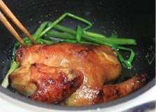 姜葱豉油鸡的做法步骤8