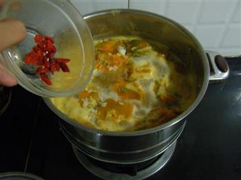 百合南瓜绿豆粥的做法步骤7