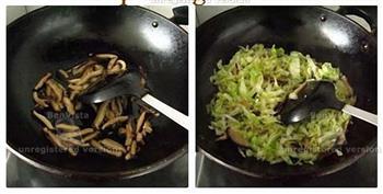 培根椰菜炒饭的做法步骤3