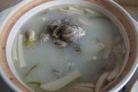 鸭掌杏鲍菇蛤蜊汤的做法图解8