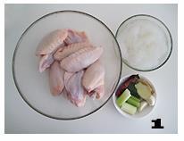 酱焖鸡翅魔芋丝的做法步骤1