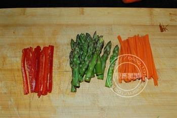 培根蔬菜卷的做法图解1