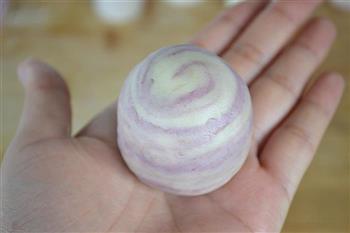 自制紫薯酥皮蛋黄月饼的做法步骤15