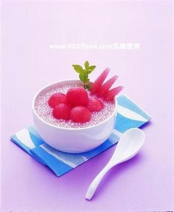 QQ西瓜西米露—百客家美味甜品的做法步骤5