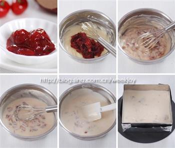 樱桃奶油冻芝士蛋糕的做法步骤1
