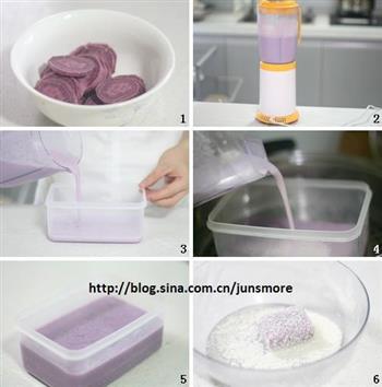 清新可口，夏令佳品-紫薯凉糕的做法步骤1