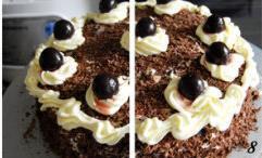 尝试黑森林蛋糕的做法步骤5