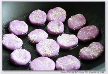 咸香紫薯饼的做法步骤6
