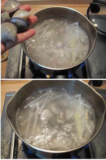 蛤蜊萝卜汤的做法图解4
