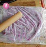 紫薯蓝莓奶酪球的做法图解5