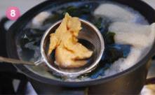 日式鲜虾味增汤的做法步骤8