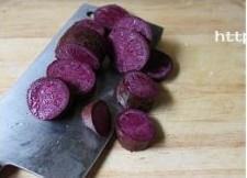 紫薯芝心丸子的做法步骤1