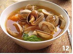 韩式泡菜蛤蜊汤的做法步骤12