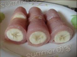 炸香蕉肉卷的做法步骤2