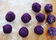 紫薯奶酪球的做法图解3