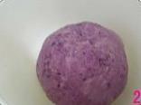 紫薯面包卷的做法图解2