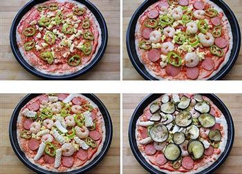 茄子海鲜披萨的做法步骤8
