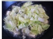 白菜豆腐汆丸子的做法步骤3