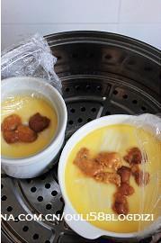 海胆水豆腐蒸蛋的做法步骤8