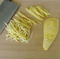黄芽菜炒年糕的做法步骤1