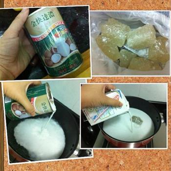 椰汁木瓜西米露的做法步骤3