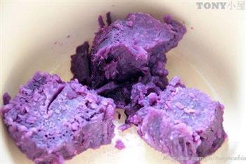 紫薯葱油面的做法步骤1