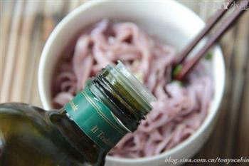 紫薯葱油面的做法步骤12