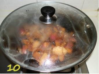 水萝卜烧肉的做法步骤9