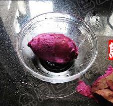 紫薯燕麦饼的做法图解3